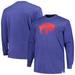 Men's Profile Heather Royal Buffalo Bills Big & Tall Throwback Long Sleeve T-Shirt