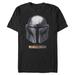 Men's Black The Mandalorian Mando Helmet T-Shirt