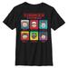 Youth Black Stranger Things 8-Bit Group T-Shirt