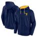 Men's Fanatics Branded Navy West Virginia Mountaineers Power Index Full-Zip Hoodie