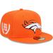 Men's New Era Orange Denver Broncos Camo Undervisor 59FIFTY Fitted Hat