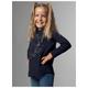 Longsleeve TRIGEMA "TRIGEMA Langarmshirt mit Glitzer-Einhorn" Gr. 116, blau (navy) Kinder Shirts Tops