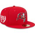Men's New Era Red Tampa Bay Buccaneers Camo Undervisor 59FIFTY Fitted Hat