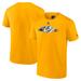 Men's Fanatics Branded Gold Nashville Predators Authentic Pro Secondary T-Shirt