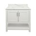 Red Barrel Studio® Gianni Taos 31" Single Bathroom Vanity Set Quartz Top in White | 36 H x 31 W x 22 D in | Wayfair