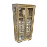 Bungalow Rose Donnelsville Lighted Curio Cabinet Wood/Glass in White/Yellow | 69 H x 40.2 W x 17.7 D in | Wayfair CFFF942E8DBB46D1BF7CEB483D7C2596