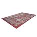 Red 75 x 51 x 0.4 in Area Rug - Bungalow Rose Hyndman Cotton Indoor/Outdoor Area Rug w/ Non-Slip Backing Cotton | 75 H x 51 W x 0.4 D in | Wayfair