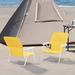 Rosecliff Heights Buckhalter Folding Beach Chair Metal in Yellow | 24 H x 22 W x 16.5 D in | Wayfair 67E69D8B861645F3B186B2D4571AC938