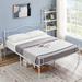 Red Barrel Studio® Metal Full Size Bed Frame, Platform Bed Frame Metal in White | 35 H x 78 W x 55 D in | Wayfair 41512EBE2EDD4B6483A50B08F136C3FE