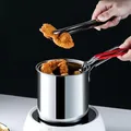 Pot de friteuse en acier inoxydable de qualité alimentaire Durable à utiliser panier de passoire