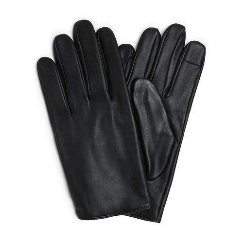 BOSS Orange Lederhandschuhe Herren schwarz, 10