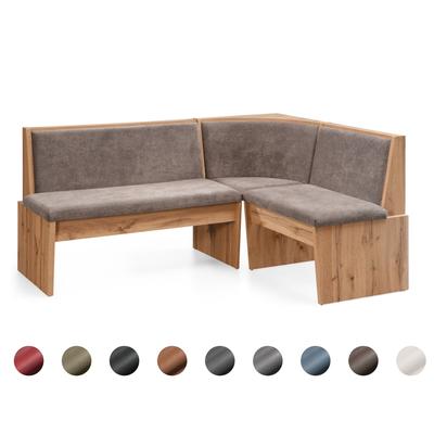 Schösswender »Inka« Eckbank 127x167 cm / Gavin 22 cognac / geschlossen / Spitzecke / Appalachian Oak Dekor Image