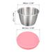 3pcs Small Stainless Steel Condiment Containers Cups for Bento Box