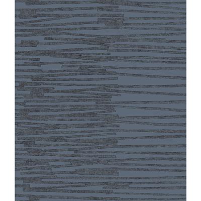 Nikki Chu Blue & Navy Burundi Thatch Peel and Stick Wallpaper