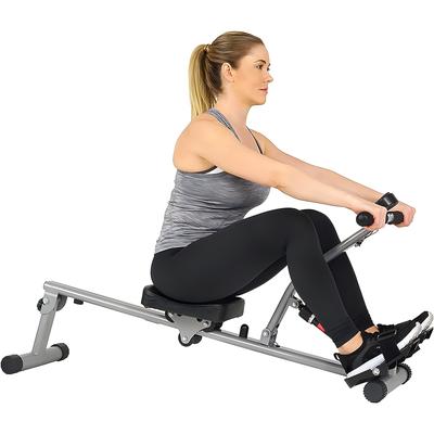 12 Level Adjustable Resistance Rowing Machine Home Fitness Workout - 58.2x23x20