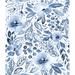 Blue & White Clara Jean April Showers Peel and Stick Wallpaper