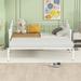 Twin Daybed, Metal Sofa Bed with Pop-up Trundle, No Box Spring Needed