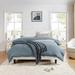 Gerald Upholstered Traditional Wingback Platform Bed By HULALA HOME