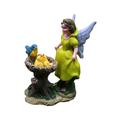 Fairy Statue Cute Flower Girl and Birds DIY Landscape Scenes Resin Model Garden Figurines Angel Princess Fairy Figurines