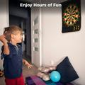 Magnetic Dart Board for Kids Double-Sided Dart Board with 12 Magnetic Darts 2 Gameplay Indoor & Outdoor Dart Games for Kids Teenagers Aged 4-16