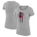 Women's G-III 4Her by Carl Banks Heather Gray Houston Texans Football Girls Graphic Fitted T-Shirt