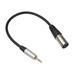 3.5mm Stereo Plug Audio Cable 3.5mm Stereo Plug to 3 Pin XLR Male Microphone Audio Cable Cord Adapter 0.