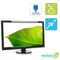 Used ViewSonic VA2446m-LED 24 Widescreen 1920x1080 16:9 LED Backlit Full HD LCD Monitor VGA DVI Grade B