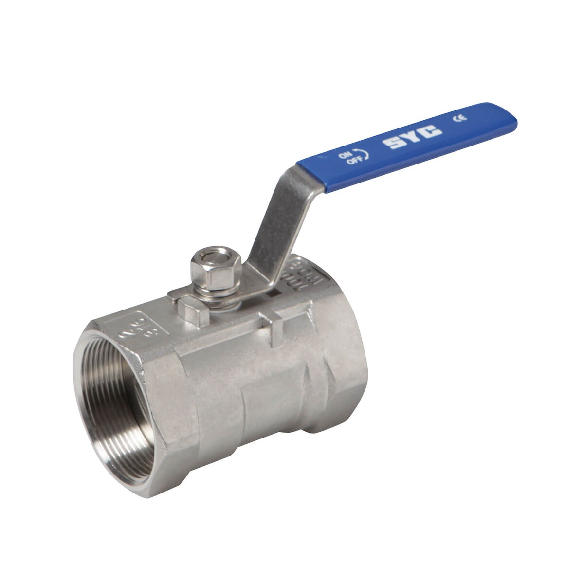 Edelstahl Kugelhahn 1 1/4 Zoll DN32 1-tlg Absperrhahn Kugelventil Absperrventil Image