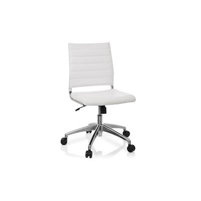 Bürostuhl / Drehstuhl TRISHA Kunstleder weiß hjh OFFICE Image