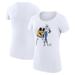 Women's G-III 4Her by Carl Banks White Buffalo Sabres Hockey Girls Fitted T-Shirt