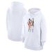 Women's G-III 4Her by Carl Banks White San Francisco Giants Baseball Girls Fleece Pullover Hoodie