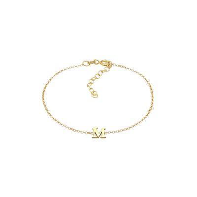 Elli Armband Buchstabe M 925 Silber goldfarben Damen Image