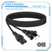 KONKIN BOO 6ft Polarized Power Cord Replacement For Singer 7256 7258 Stylist 7412 Sewing Machine