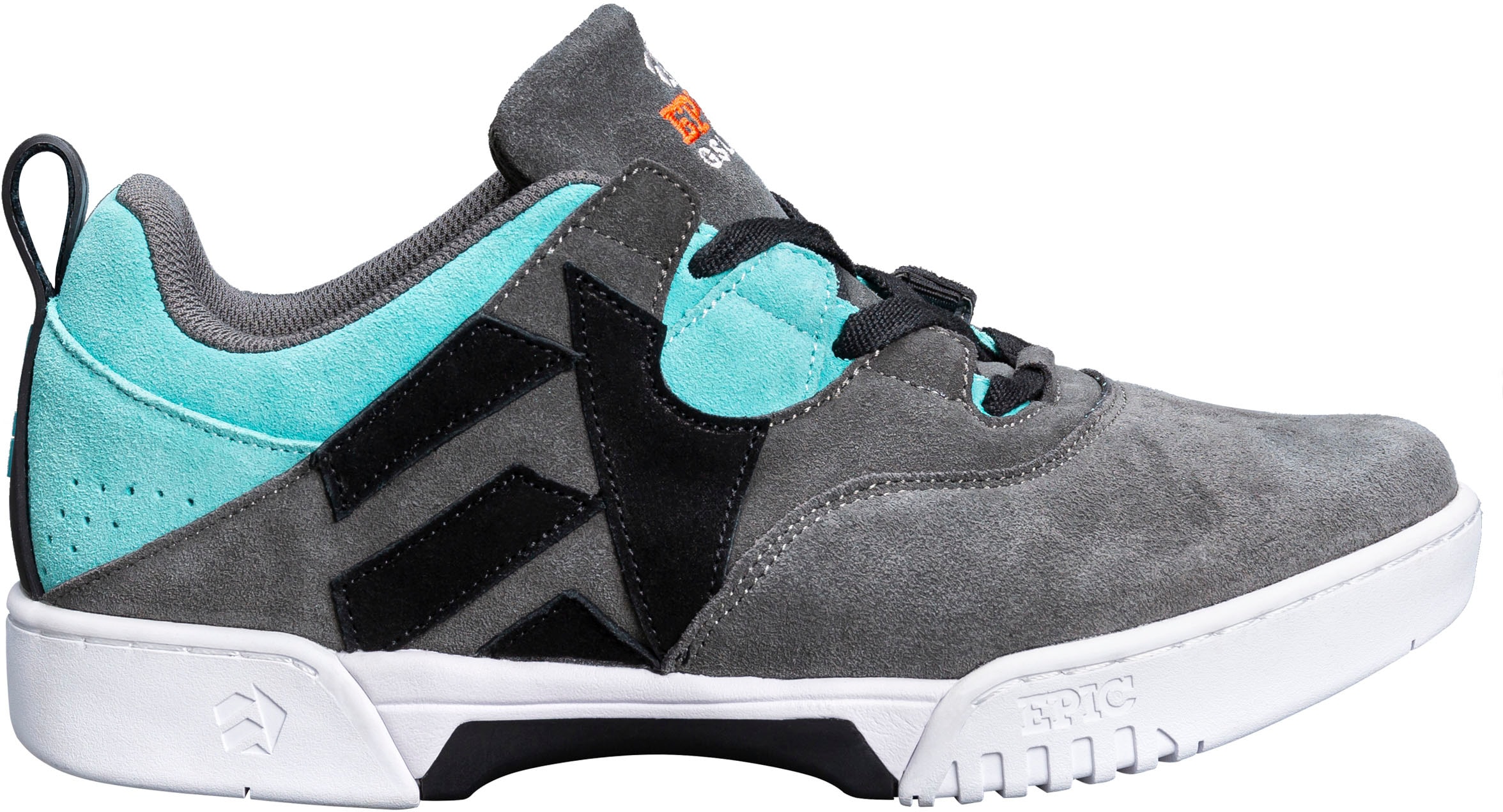 Gleitschuh EPIC GRINDSHOES "Hype/Dash" Gr. 46, blau (grau, türkis, schwarz, weiß), Inlineskates_Rollschuhe, 46 (bis ), Leder