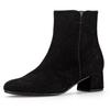 Stiefelette GABOR, Damen, Gr. 41, schwarz, Ziegenveloursleder, unifarben, elegant, Schuhe, Blockabsatz, Businesschuh, Ankleboots mit Best Fitting-Ausstattung