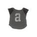 Abercrombie Short Sleeve Top Gray Marled Scoop Neck Tops - Kids Girl's Size Small