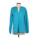 Lauren by Ralph Lauren Long Sleeve Blouse: Blue Tops - Women's Size Small