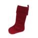 Arcadia Home Classic Garnet Velvet Handmade Christmas Stocking- 20" Wool/Felt in Red | 20 H x 7 W in | Wayfair SV10R