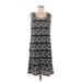 Max Edition Casual Dress - A-Line Scoop Neck Sleeveless: Black Dresses - Women's Size Medium