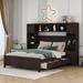 Red Barrel Studio® Full/Double Storage Platform Bed Wood in Brown | 62.6 H x 87.6 W x 76 D in | Wayfair A4B3A5CAE669497AAB6C060657395D0B