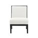 Slipper Chair - Red Barrel Studio® Jodilynn Upholstered Slipper Chair Linen, Sherpa in White/Black | 33 H x 22.5 W x 20 D in | Wayfair