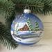 Ball The Holiday Aisle® No Pattern Ball Ornament Glass in Blue/Brown/White | 3.25 H x 3.15 W x 3.15 D in | Wayfair 304F9BF0AB094D30AB86672A62E91F13