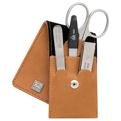 ERBE Maniküre Set Taschen-Etui Serie "Cognac" 4-tlg.