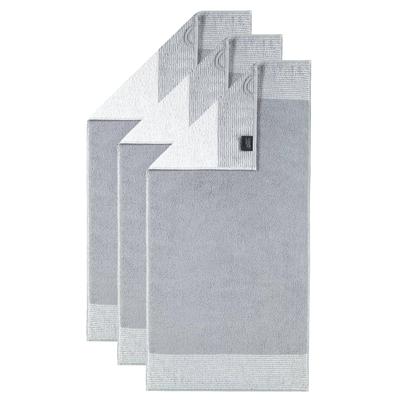 Cawö Handtuch 3er Pack 'Luxury Home Two-Tone' Platin Image