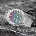 Casioak-Protecteur d'écran en verre Rainbow Guatemala film de protection anti-rayures pour montre