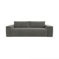 Canapé convertible express dunlopillo velours gris graphite 160cm