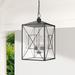 Millennium Lighting Devens 2 Light Outdoor Hanging Lantern in Powder Coated Bronze with Clear Seeded Glass Shades