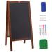 VEVOR 10x14in & 20x40in Tabletop Chalkboard Vintage Wooden Rustic Brown Memo Board Kitchen Wedding