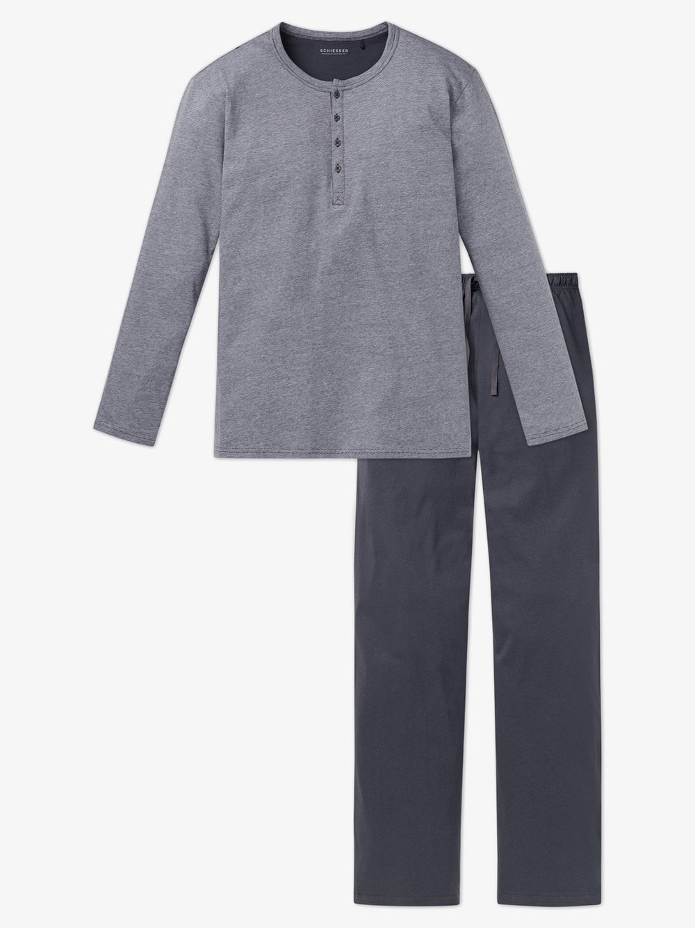 Schiesser Pyjama Herren grau, 60 Image