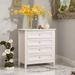 4-Drawer Dresser with Round Handle, Antique White